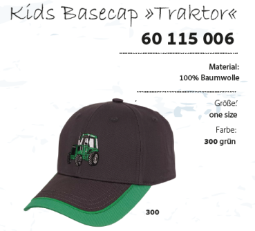 Basecap Kids Traktor